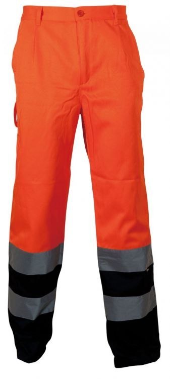SPODNIE OSTRZEGAWCZE POMARAŃCZOWO-GRANATOWE XL SPODNIE OSTRZEGAWCZE POMARAŃCZOWO-GRANATOWE XL