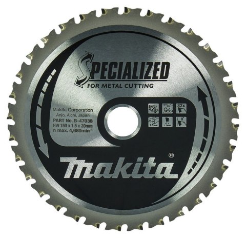 PIŁA SPIEKOWA DO METALU 150*20MM 32Z PIŁA SPIEKOWA DO METALU 150*20MM 32Z