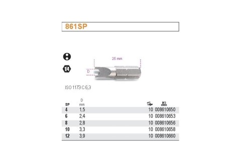 BIT, GROT, KOŃCÓWKA SPANNER 6MM BIT, GROT, KOŃCÓWKA SPANNER 6MM