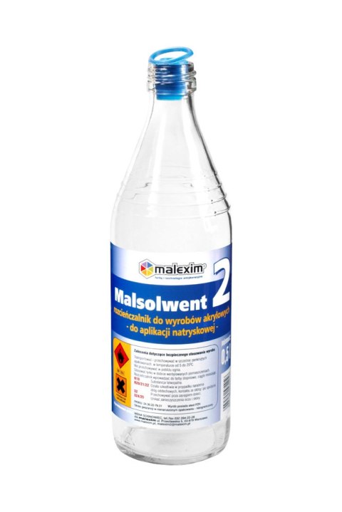 ROZPUSZCZALNIK MALSOLWENT 2 DO AKRYLOWYCH 0.5L ROZPUSZCZALNIK MALSOLWENT 2 DO AKRYLOWYCH 0.5L