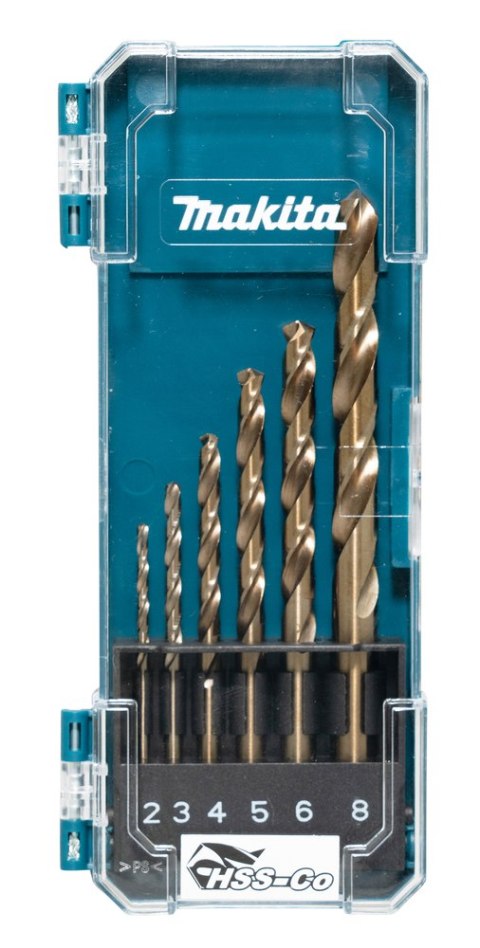 ZESTAW WIERTEŁ HSS-CO 6SZT. 2,3,4,5,6,8MM ZESTAW WIERTEŁ HSS-CO 6SZT. 2,3,4,5,6,8MM