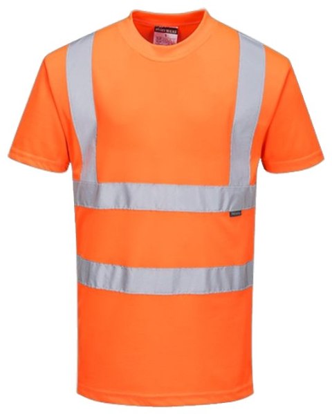 KOSZULKA T-SHIRT OSTRZEGAWCZA POMARAŃCZOWA RT23 ROZMIAR L