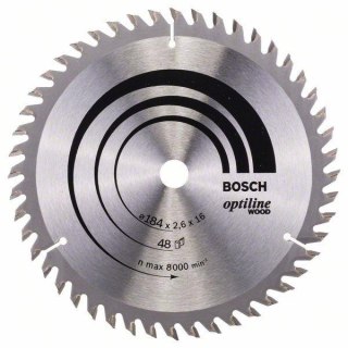 PIŁA TARCZOWA H OPTILINE WOOD 184*2.6*16/Z48