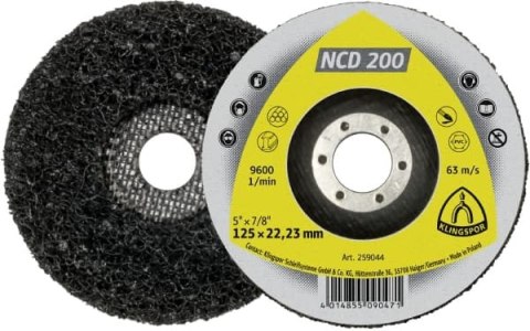 ŚCIERNICA CZYSZCZĄCA NCD200 125X22,23MM 259044 ŚCIERNICA CZYSZCZĄCA NCD200 125X22,23MM 259044