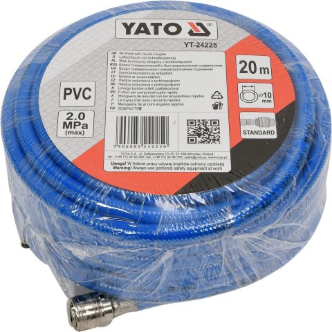 WĄŻ PNEUMATYCZNY PVC Z SZYBKOZŁĄCZAMI 10MM*20M WĄŻ PNEUMATYCZNY PVC Z SZYBKOZŁĄCZAMI 10MM*20M