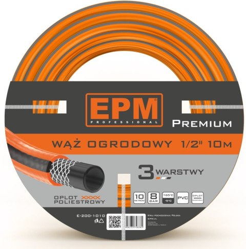 WĄŻ ZBROJONY DO URZĄDZEŃ ZRASZAJĄCYCH 1/2 10MB PREMIUM WĄŻ ZBROJONY DO URZĄDZEŃ ZRASZAJĄCYCH 1/2 10MB PREMIUM