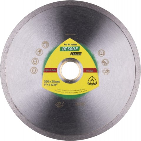 TARCZA DIAMENTOWA GŁADKA DT300F 230MM 325360 TARCZA DIAMENTOWA GŁADKA DT300F 230MM 325360