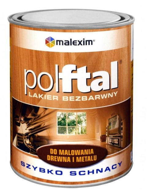 BEZBARWNY LAKIER ALKIDOWY POLFTAL POŁYSK 1.0L BEZBARWNY LAKIER ALKIDOWY POLFTAL POŁYSK 1.0L