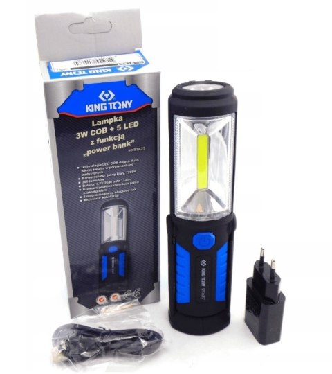 LAMPKA COB LED+5LED+ŁADOWARKA LAMPKA COB LED+5LED+ŁADOWARKA