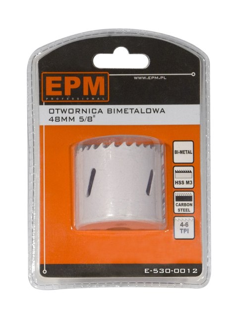 OTWORNICA BI-METALOWA 48MM UCHWYT 5/8'' OTWORNICA BI-METALOWA 48MM UCHWYT 5/8''