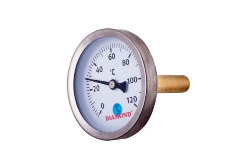 TERMOMETR ŚR 40MM 0-120C, TYŁ-GW 1/2' TERMOMETR ŚR 40MM 0-120C, TYŁ-GW 1/2'