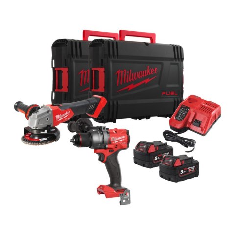 ZESTAW POWERPACK 18V FPD3+FSAG125X M18FPP2E3-502XEU 2*5.0 AH ZESTAW POWERPACK 18V FPD3+FSAG125X M18FPP2E3-502XEU 2*5.0 AH