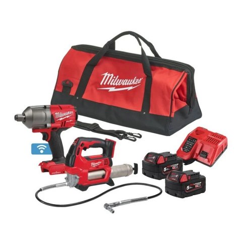 ZESTAW POWERPACK 18V M18GG+ONEFHWF34 M18ONEPP2Q-502X 2*5.0AH ZESTAW POWERPACK 18V M18GG+ONEFHWF34 M18ONEPP2Q-502X 2*5.0AH