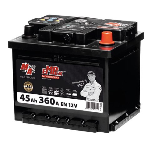 AKUMULATOR MA PROFESSIONAL EMPEX MAE 545 R 45AH / 360A / LB1 AKUMULATOR MA PROFESSIONAL EMPEX MAE 545 R 45AH / 360A / LB1