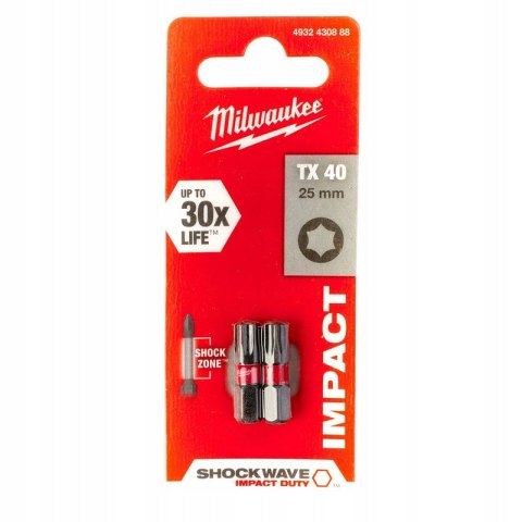 BIT, GROT, KOŃCÓWKA TORX TX40 25MM 2 SZT. BIT, GROT, KOŃCÓWKA TORX TX40 25MM 2 SZT.