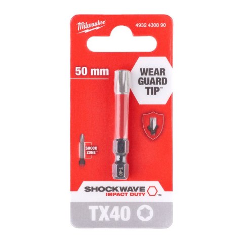BIT, GROT, KOŃCÓWKA TORX TX40 50MM 1 SZT. BIT, GROT, KOŃCÓWKA TORX TX40 50MM 1 SZT.