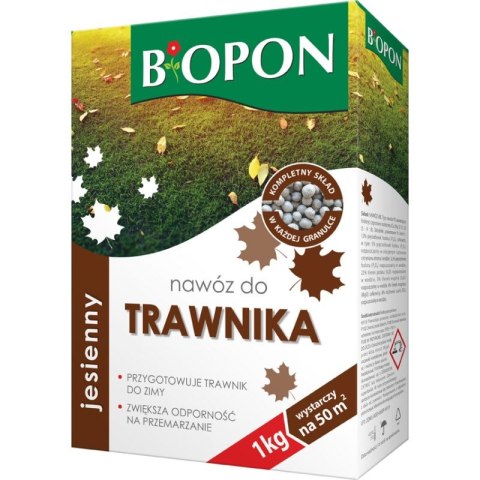 NAWÓZ - JESIENNY DO TRAWNIKA GRANULAT KARTON 1 KG NAWÓZ - JESIENNY DO TRAWNIKA GRANULAT KARTON 1 KG