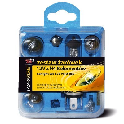 ZESTAW ŻARÓWEK 12V Z H4 8 ELEMENTÓW ZESTAW ŻARÓWEK 12V Z H4 8 ELEMENTÓW