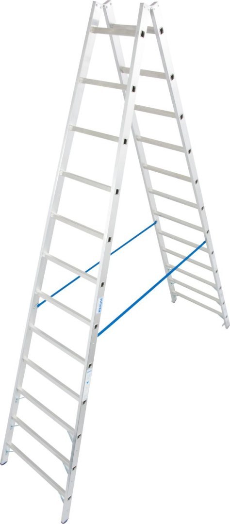 DRABINA ALUMINIOWA 2-ELEMENTOWA STABILO 2*12 SZCZEBLI DRABINA ALUMINIOWA 2-ELEMENTOWA STABILO 2*12 SZCZEBLI