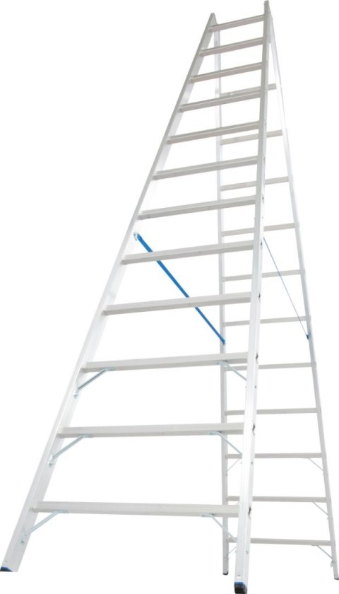 DRABINA ALUMINIOWA 2-ELEMENTOWA STABILO 2*12 SZCZEBLI DRABINA ALUMINIOWA 2-ELEMENTOWA STABILO 2*12 SZCZEBLI
