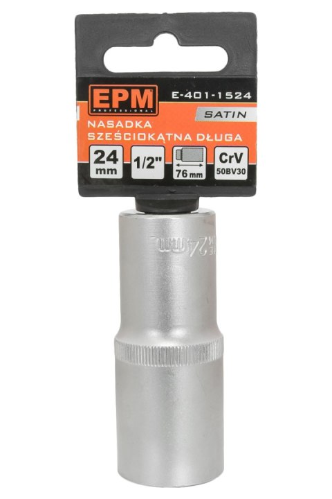 NASADKA DŁUGA 1/2'' 6-KĄTNA SATIN 10MM NASADKA DŁUGA 1/2'' 6-KĄTNA SATIN 10MM