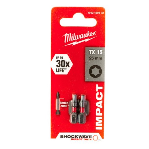 BIT, GROT, KOŃCÓWKA TORX TX15 25MM 2 SZT. BIT, GROT, KOŃCÓWKA TORX TX15 25MM 2 SZT.