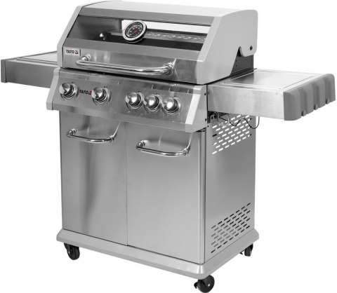 GRILL GAZOWY 4+1 STAL NIERDZEWNA 14.2KW, SZYBA GRILL GAZOWY 4+1 STAL NIERDZEWNA 14.2KW, SZYBA