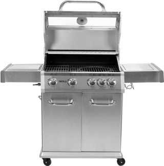 GRILL GAZOWY 4+1 STAL NIERDZEWNA 14.2KW, SZYBA