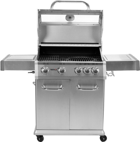 GRILL GAZOWY 4+1 STAL NIERDZEWNA 14.2KW, SZYBA GRILL GAZOWY 4+1 STAL NIERDZEWNA 14.2KW, SZYBA