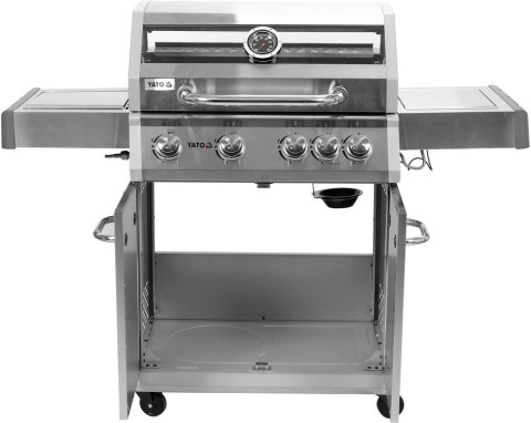GRILL GAZOWY 4+1 STAL NIERDZEWNA 14.2KW, SZYBA GRILL GAZOWY 4+1 STAL NIERDZEWNA 14.2KW, SZYBA