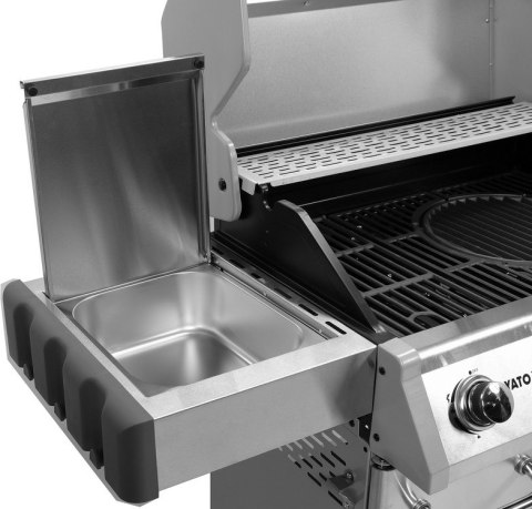 GRILL GAZOWY 4+1 STAL NIERDZEWNA 14.2KW, SZYBA GRILL GAZOWY 4+1 STAL NIERDZEWNA 14.2KW, SZYBA