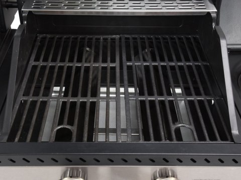 GRILL GAZOWY 2W1 GAZ+WĘGIEL, STAL NIERDZEWNA 8.2KW