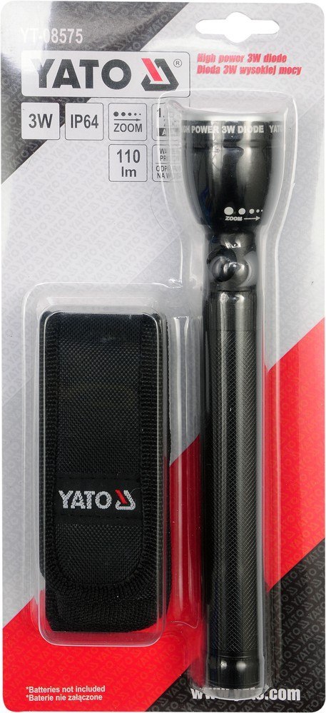 METALOWA LATARKA Z DIODĄ CREE 210*37MM METALOWA LATARKA Z DIODĄ CREE 210*37MM