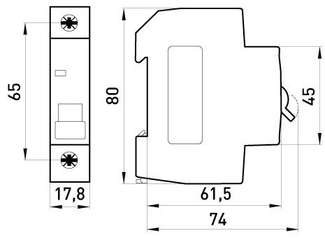 WYŁĄCZNIK NADPRĄDOWY MCB.PRO60 1P C16A 6KA WYŁĄCZNIK NADPRĄDOWY MCB.PRO60 1P C16A 6KA