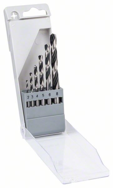 ZESTAW WIERTEŁ 6 SZT. POINTTEQ DO METALU 2,3,4,5,6,8MM ZESTAW WIERTEŁ 6 SZT. POINTTEQ DO METALU 2,3,4,5,6,8MM