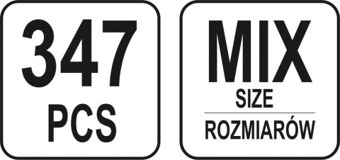 347 SZT WKRĘTY,NAKRĘTKI,ŚRUBY,PODKŁADKI MIX 347 SZT WKRĘTY,NAKRĘTKI,ŚRUBY,PODKŁADKI MIX