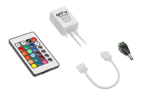 KONTROLER LED RGB MINI 12V DC IP20 MAX 72W KONTROLER LED RGB MINI 12V DC IP20 MAX 72W