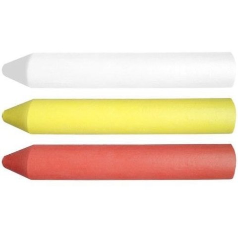 KREDA TECHNICZNA BIA,ZÓŁ,CZER OLEJOWA 13*85 MM 3 SZT. KREDA TECHNICZNA BIA,ZÓŁ,CZER OLEJOWA 13*85 MM 3 SZT.