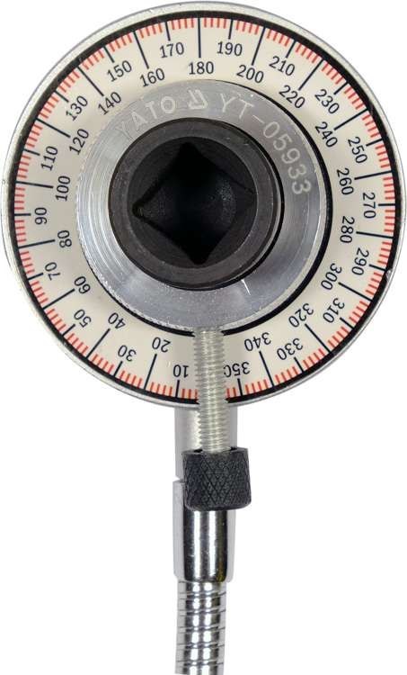 KĄTOMIERZ Z UCHWYTEM DO KLUCZA DYNAMOM. 1/2'' KĄTOMIERZ Z UCHWYTEM DO KLUCZA DYNAMOM. 1/2''
