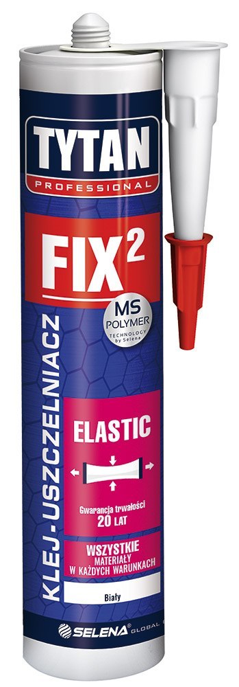 KLEJ MONTAŻOWY FIX2 ELASTIC 290ML BIAŁY TYTAN KLEJ MONTAŻOWY FIX2 ELASTIC 290ML BIAŁY TYTAN