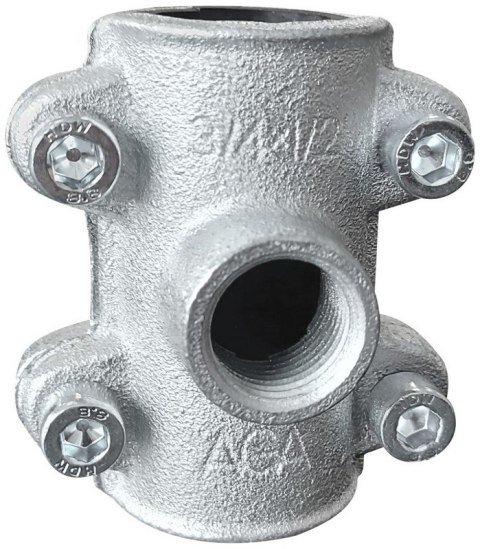 OBEJMA NAPRAWCZA OBD 1X1/2'' AGA Z WYJŚCIEM BOCZNYM OBEJMA NAPRAWCZA OBD 1X1/2'' AGA Z WYJŚCIEM BOCZNYM