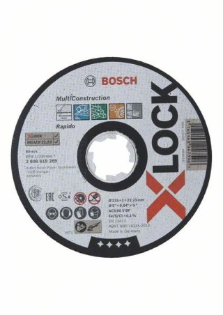 TARCZA TNĄCA X-LOCK MULTI MATERIAL 125*1*22.23