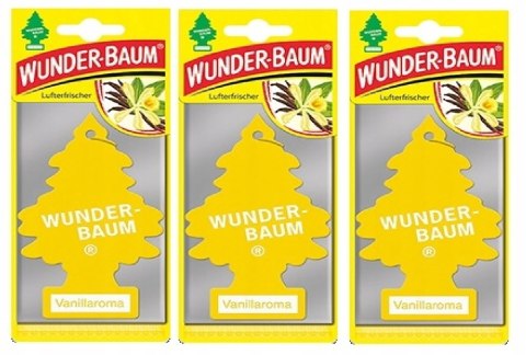 ZAPACH CHOINKA WUNDER-BAUM 3-PAK VANILLA ZAPACH CHOINKA WUNDER-BAUM 3-PAK VANILLA
