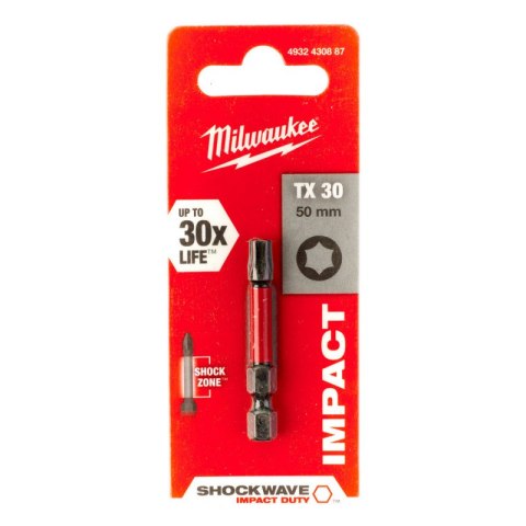 BIT, GROT, KOŃCÓWKA TORX TX30 50MM