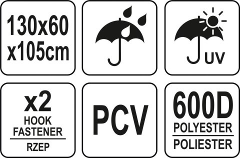 POKROWIEC NA GRILLA 130*60*105CM POKROWIEC NA GRILLA 130*60*105CM