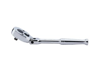 GRZECHOTKA 1/4'' ŁAMANA 24ZĘBY 150MM UCHWYT POLEROWANY