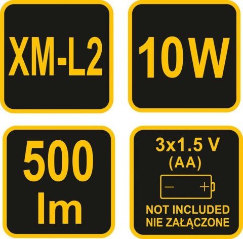 LATARKA XP-L2 CREE 10W 500LM LATARKA XP-L2 CREE 10W 500LM