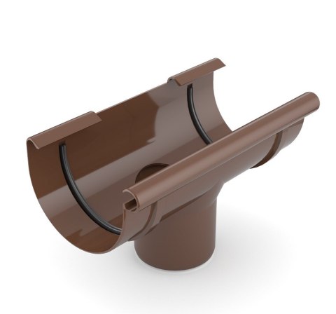 LEJ SPUSTOWY 100/63MM BRĄZ BRYZA LEJ SPUSTOWY 100/63MM BRĄZ BRYZA