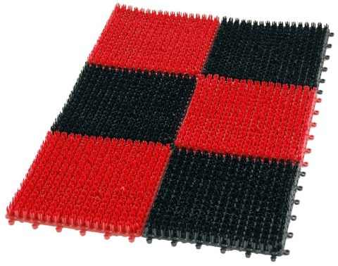 WYCIERACZKA TRAWKA PLASTIKOWA 6-CZĘŚCIOWA 36*55CM BLACK/RED WYCIERACZKA TRAWKA PLASTIKOWA 6-CZĘŚCIOWA 36*55CM BLACK/RED