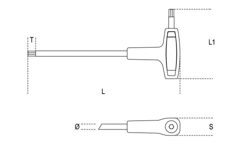 KLUCZ TRZPIENIOWY KĄTOWY 4.5MM KLUCZ TRZPIENIOWY KĄTOWY 4.5MM
